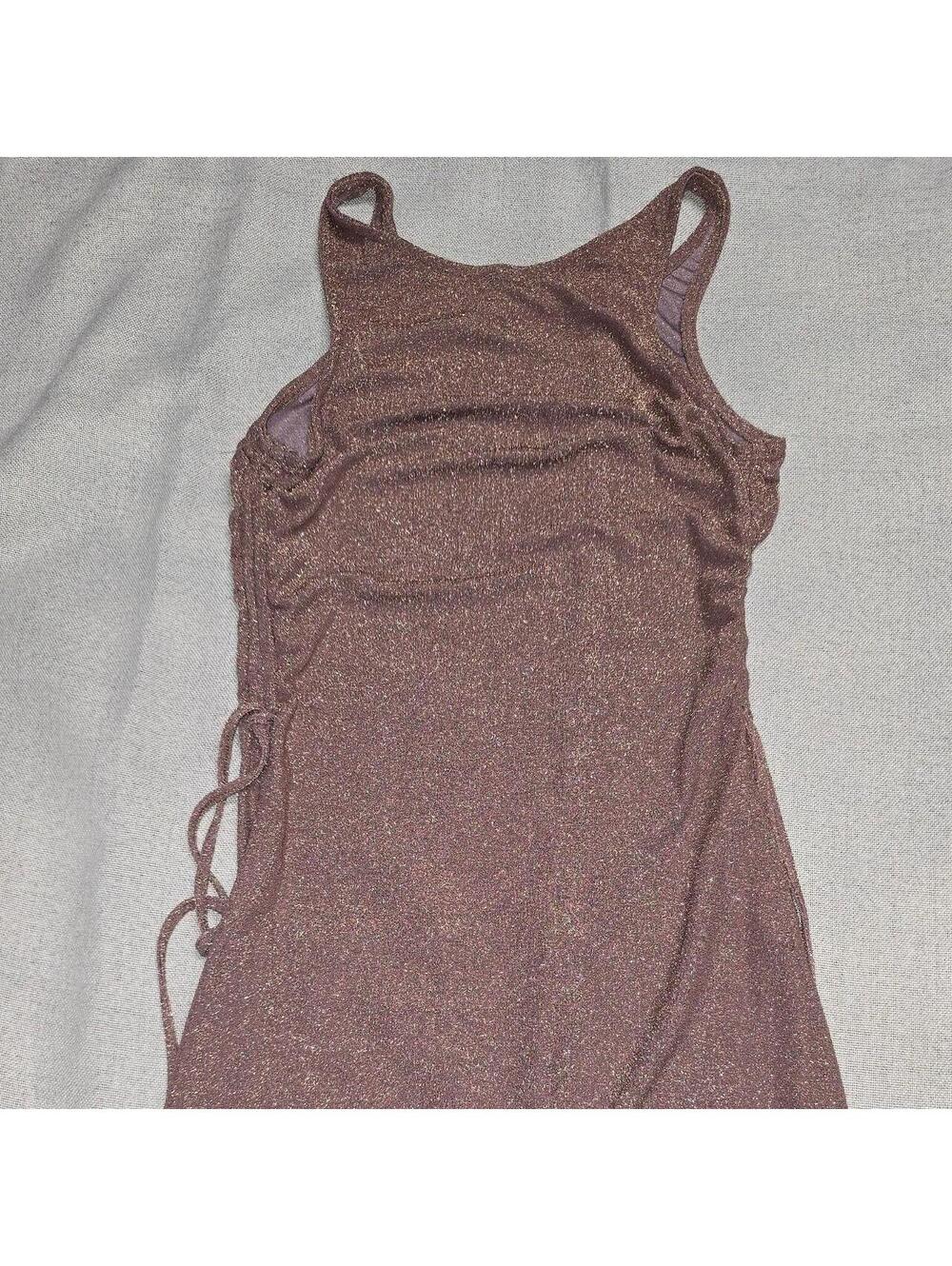 SHEIN Women's Pink and Brown Dress